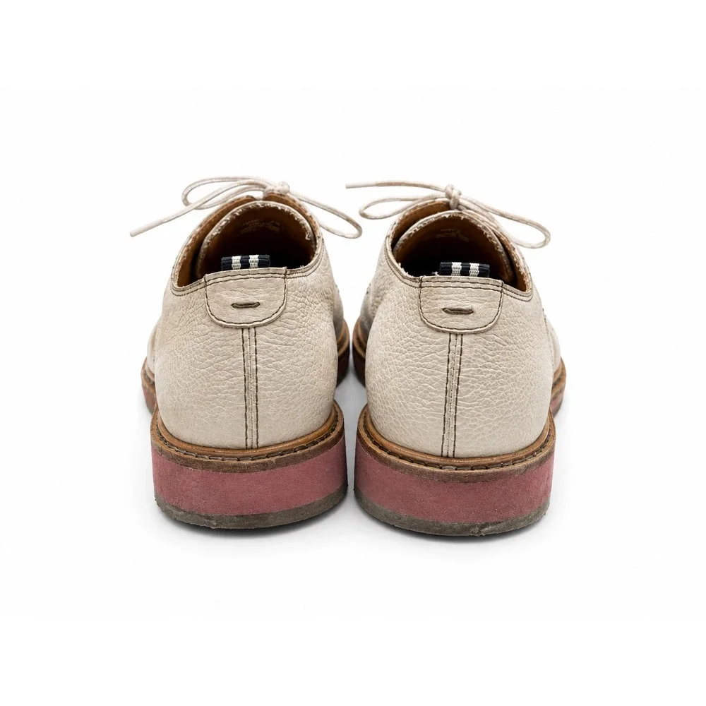 Cole Haan Original Grand Plain Toe‎ Oxford Beige Leather Shoes Men's 7M C30840